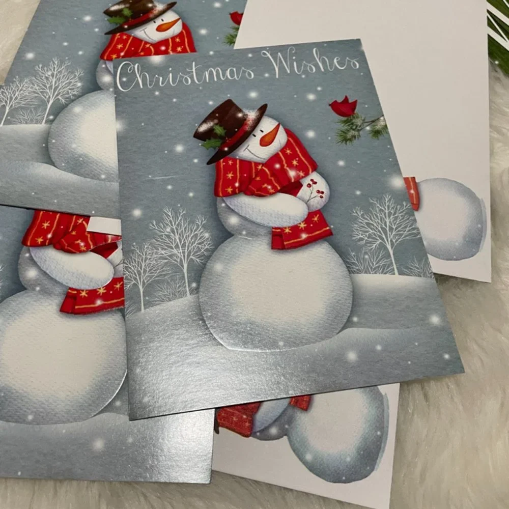 20 Holiday cards bundle (w/ designed envelopes& Matching seal & to from stickers